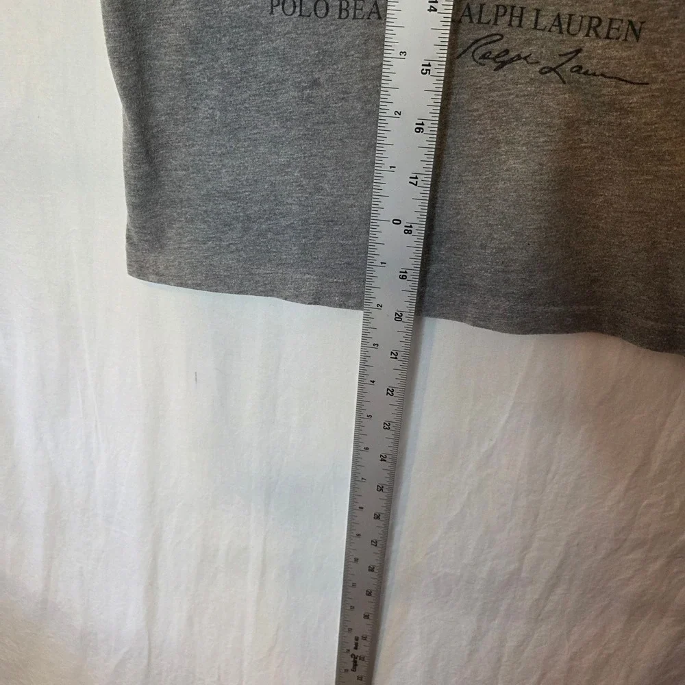 Polo Ralph Lauren Kids Polo Bear Colorblock T-Shirt Gray Green Burgundy Size 8